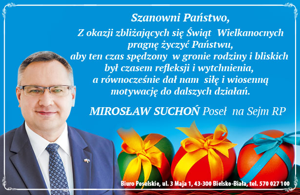Mirosław Suchoń - życzenia Mirosław Suchoń - życzenia