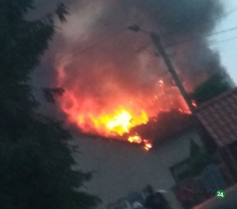 Wilamowice: Groźny pożar, duże straty