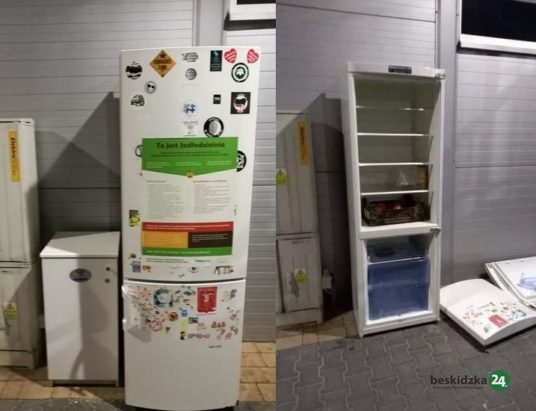 Wytropiono wandala, który zniszczył lodówkę