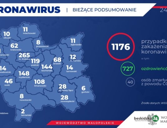 Dwa przypadki koronawirusa w powiecie oświęcimskim, jeden w suskim