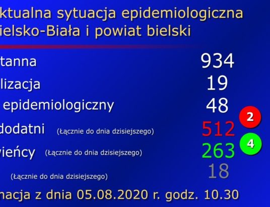 Więcej ozdrowieńców niż zakażonych. Środowy raport bielskiego sanepidu