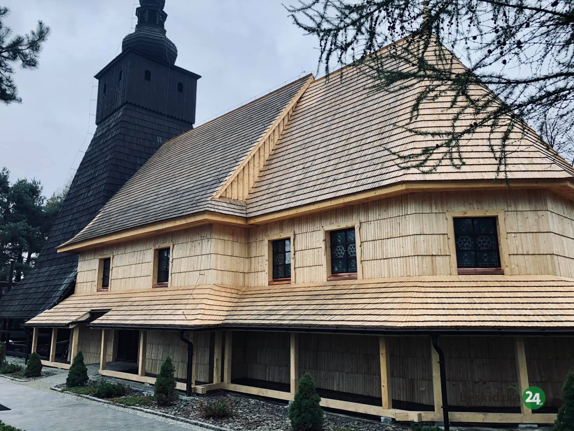 Kaczyce Kościół po remoncie. Nowa nawa i prezbiterium Beskidzka24.pl