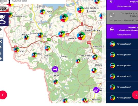 Cieszyńskie: Krajowa Mapa Zagrożeń Bezpieczeństwa. Ponad 750 zgłoszeń