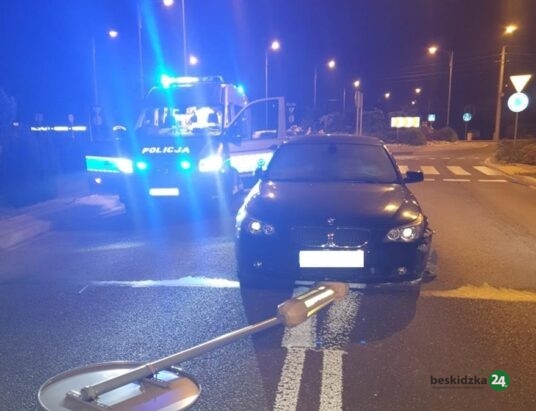 Grojec, Oświęcim: Potrącił policjantów i próbował uciekać