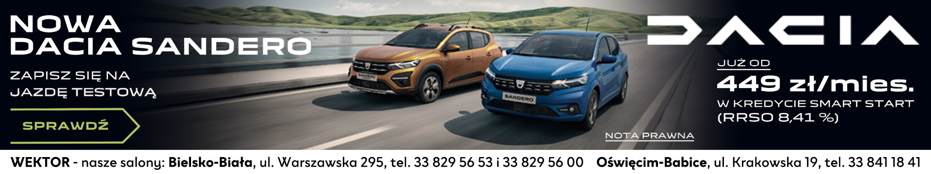 Dacia Sandero styczeń 22