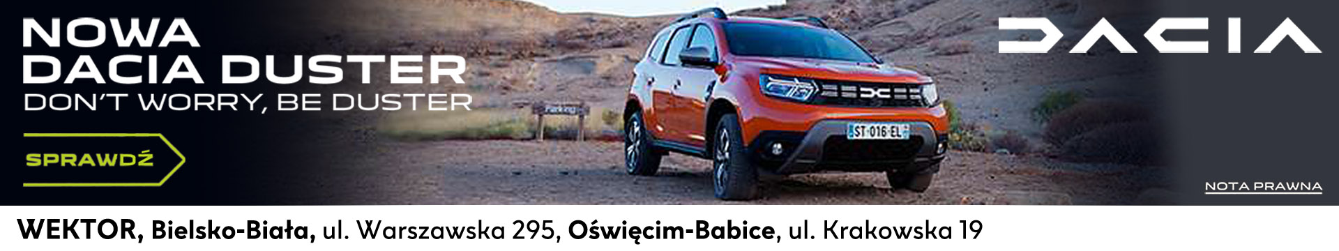 Dacia Duster grudzień 22