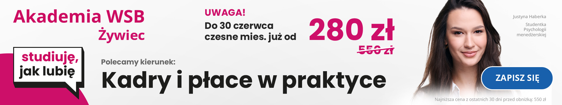 WSB Kadry i płace od 12- 18.06.2023