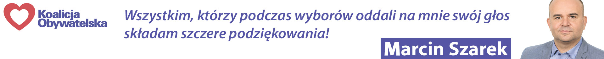 M. Szarek podziekowania