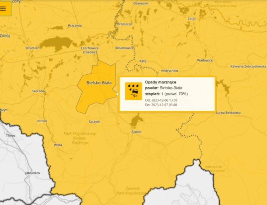 Uwaga, „szklanka” na drodze! Ostrzeżenie IMGW