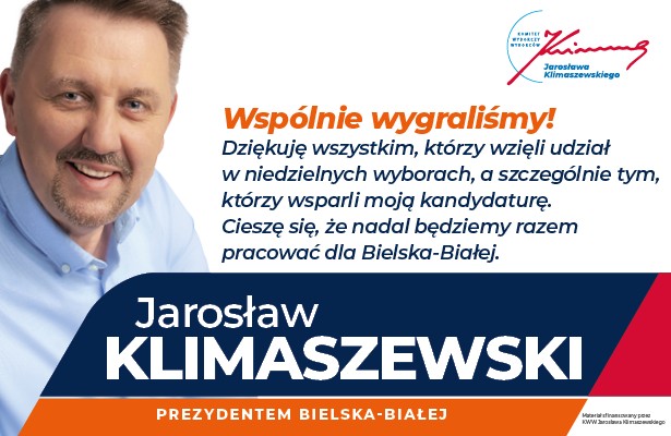 Klimaszewski podziekowania