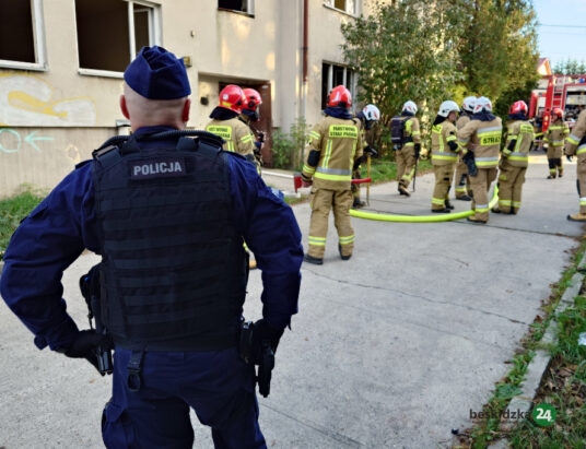 Pożar mieszkania. Ze ścian odpadł tynk i częściowo zawalił się strop! | ZDJĘCIA