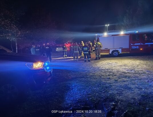 Akcja poszukiwawcza w masywie leśnym. Osobę zaginioną odnaleziono całą i zdrową