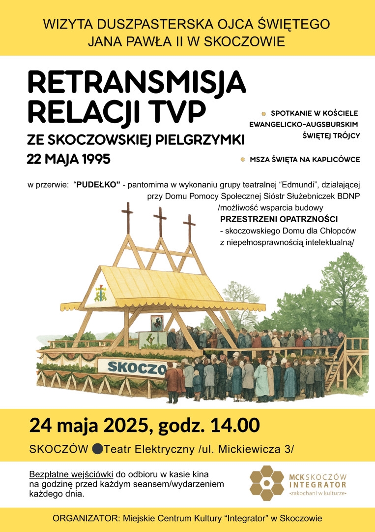 Przypomną telewizyjną relację ze skoczowskiej pielgrzymki papieża Jana Pawła II