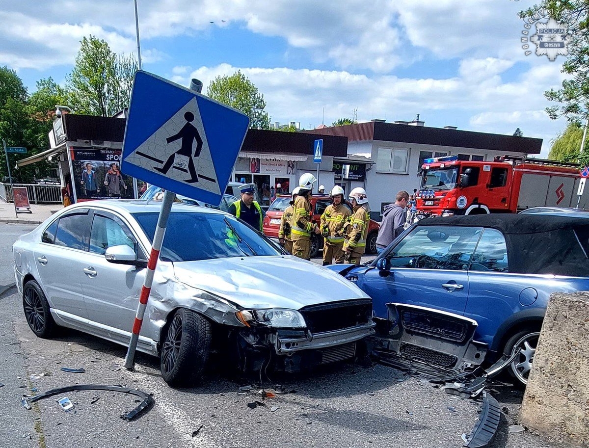 Cieszyn. Alkohol przyczyną dwóch groźnych incydentów drogowych