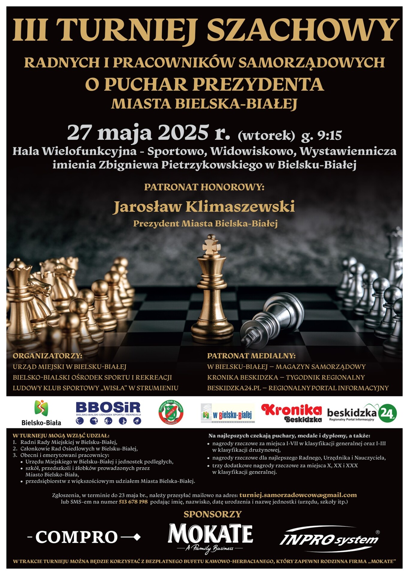 Nietypowy turniej szachowy w hali pod Dębowcem. realizowane są zapisy!