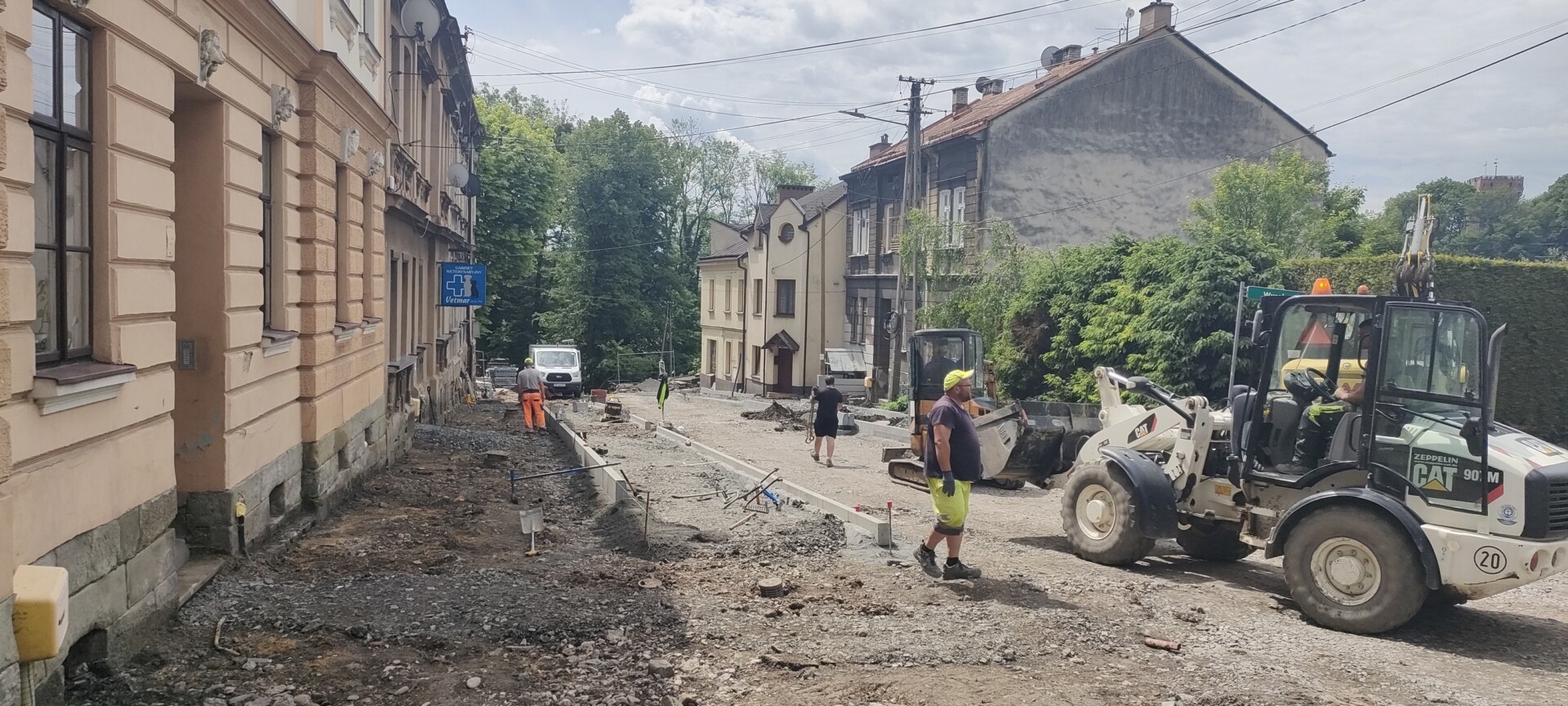Postępuje przebudowa ul. Hażlaskiej w Cieszynie