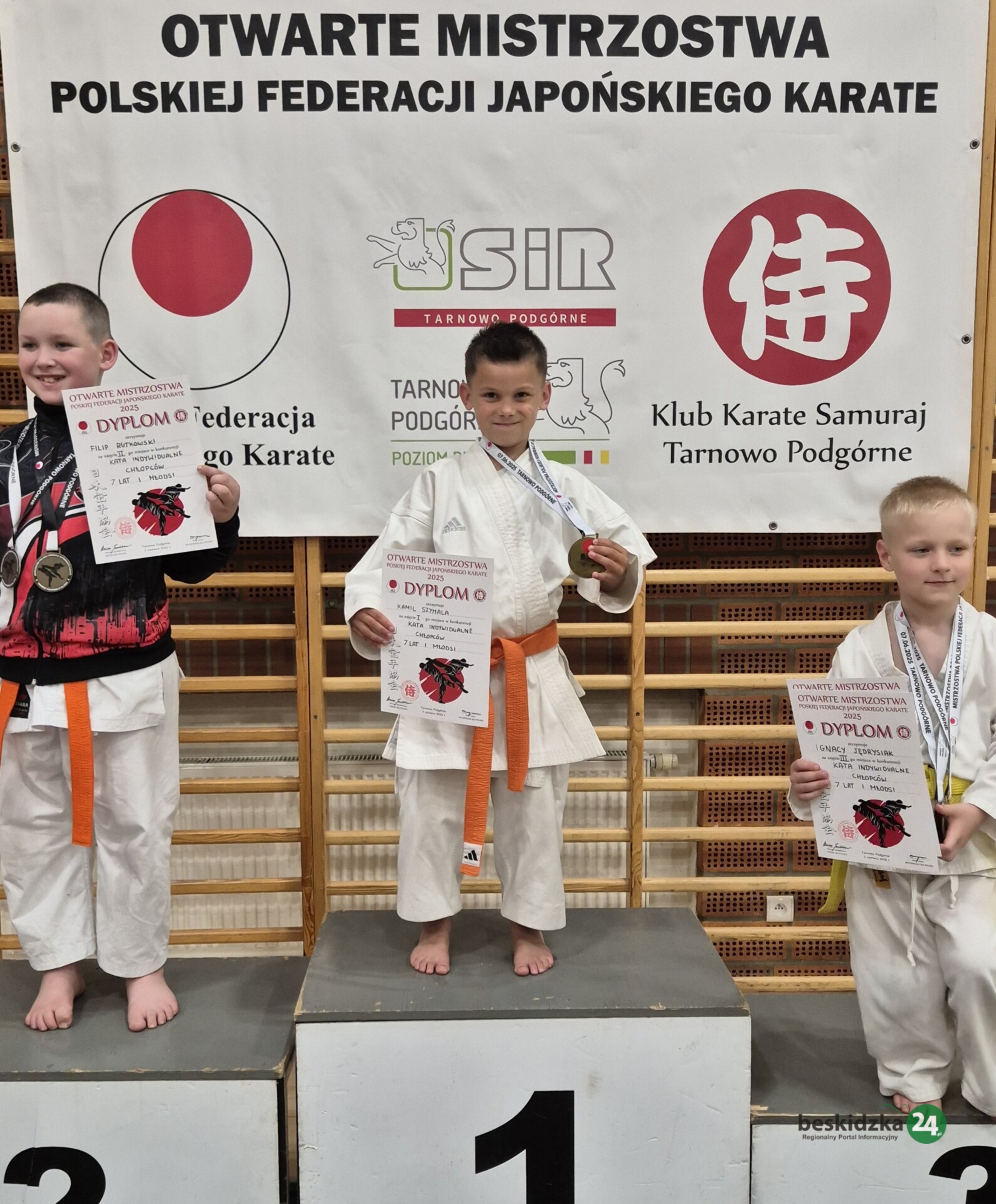 Trzy medale dla KS Shindo Cieszyn. Kamil Szymala mistrzem Polski