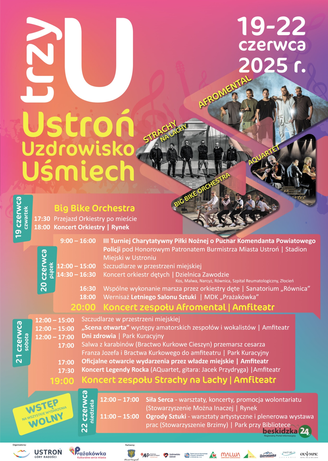 Trzy U. Ustroń. Uzdrowisko. Uśmiech.