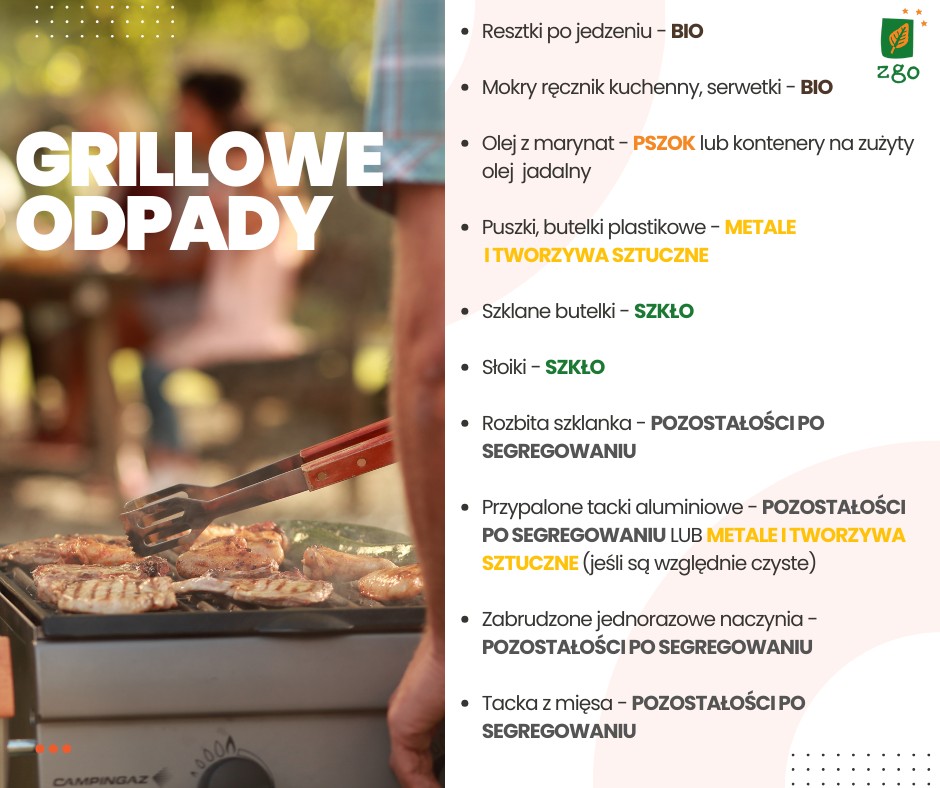 Słońce, grill i … odpady. Co z nimi zrobić?