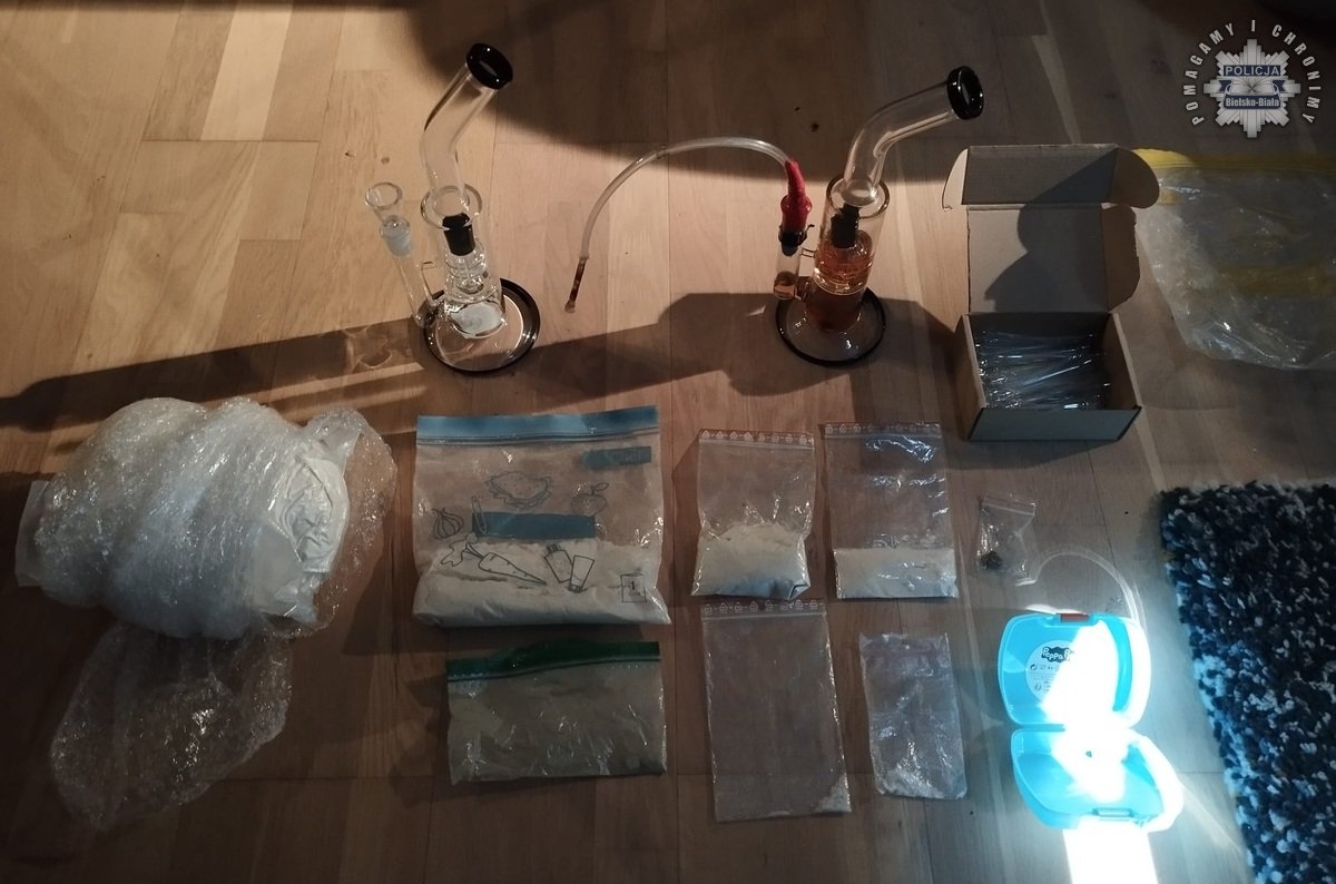 Bielska policja przejęła prawie 2 kilogramy narkotyków