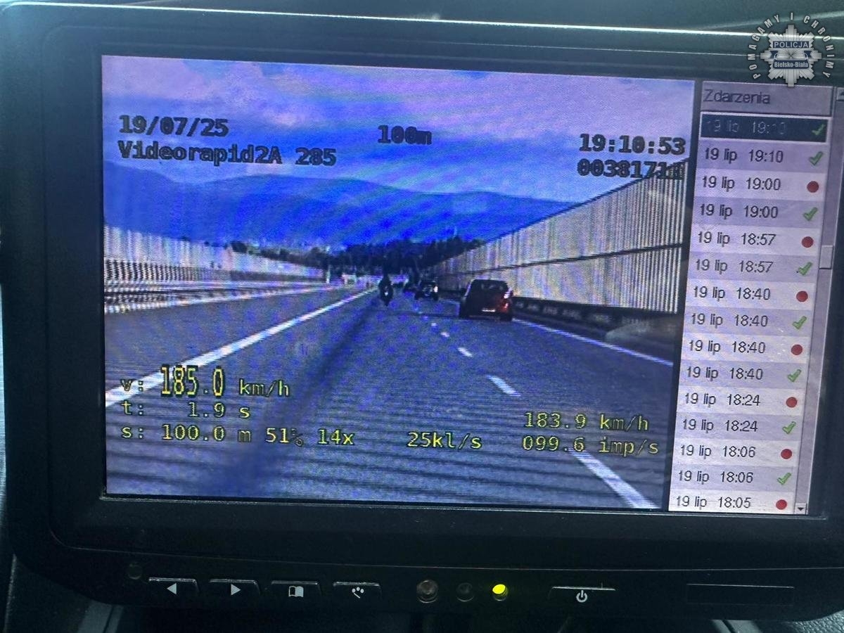 Pruł motocyklem prawie 200 km na godz. Uprawnienia? A komu to potrzebne…