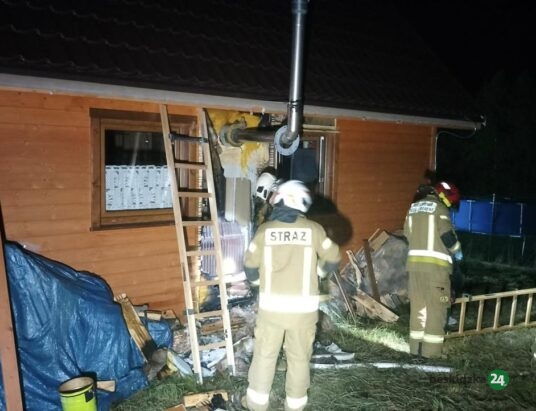 Pożar domku letniskowego w Sopotni Wielkiej – ZDJĘCIA