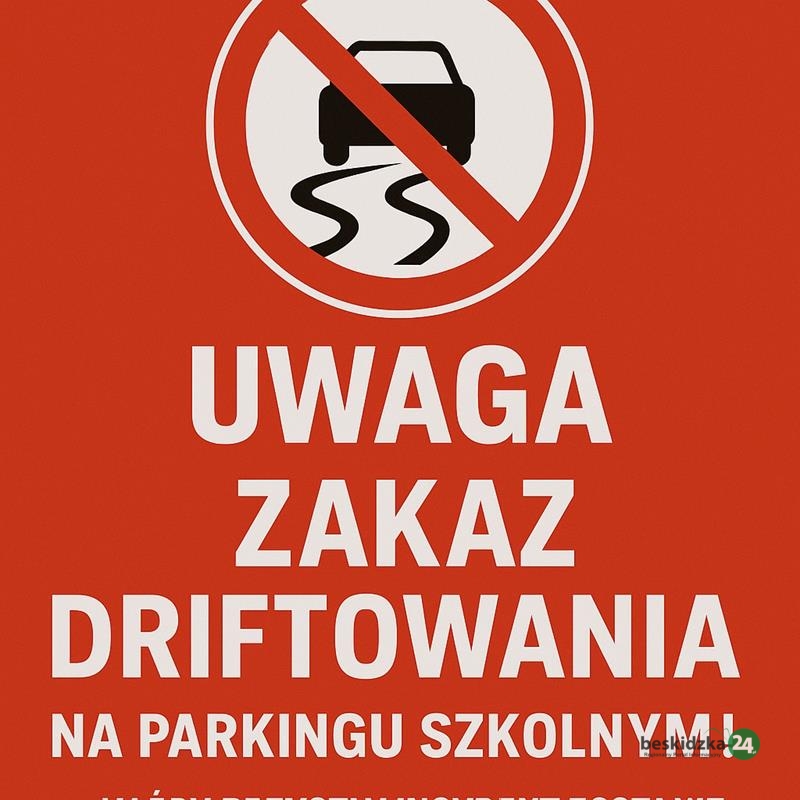 Driftują na parkingu szkolnym w Gilowicach!