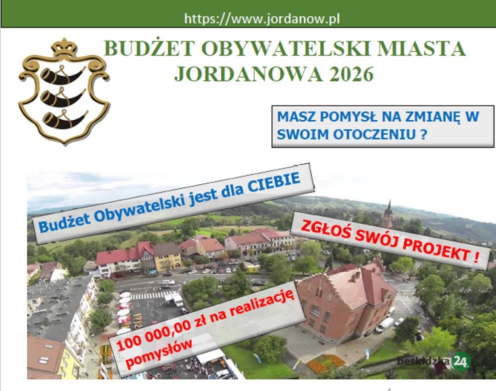 Trzy projekty w budżecie obywatelskim w Jordanowie
