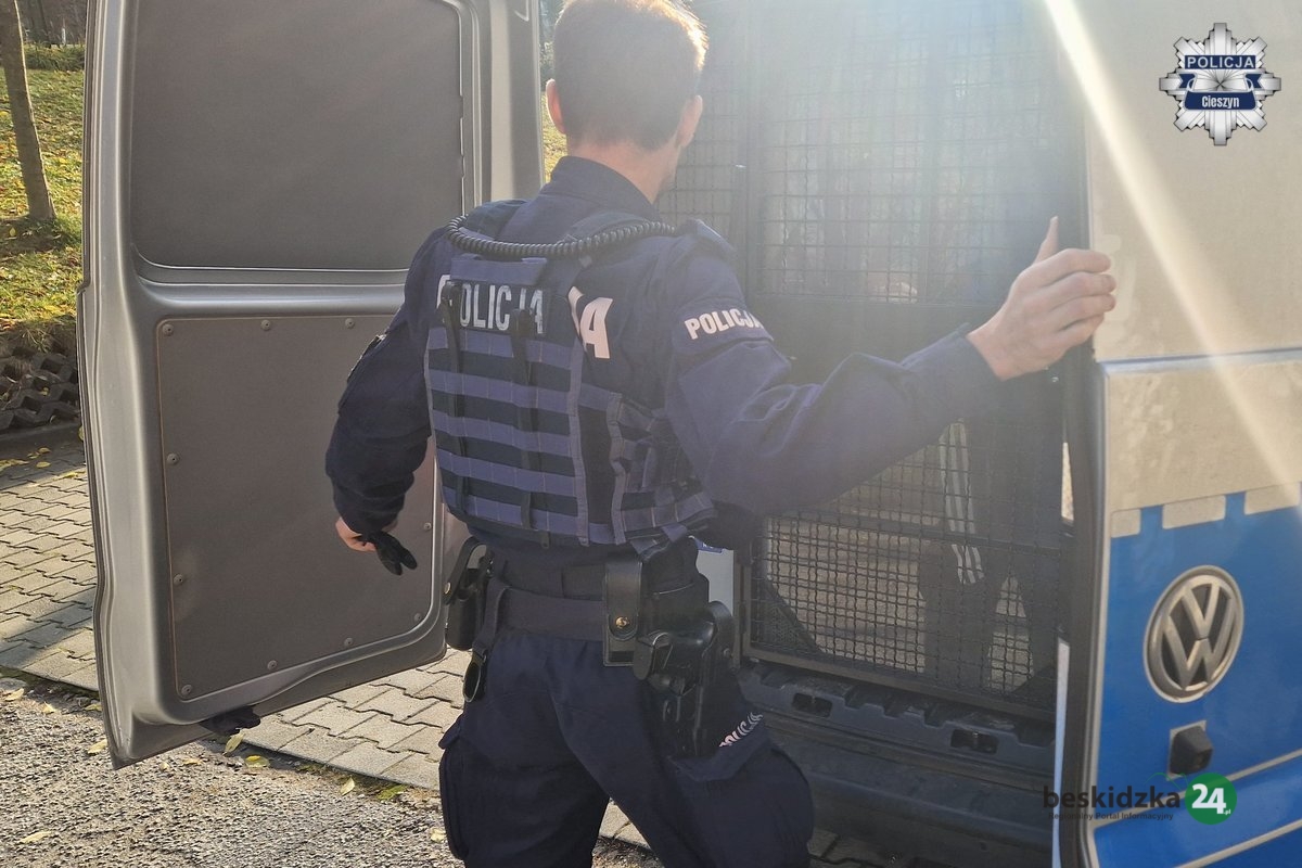 Dwa włamania w jedną noc – sprawca zatrzymany przez policjantów z Ustronia