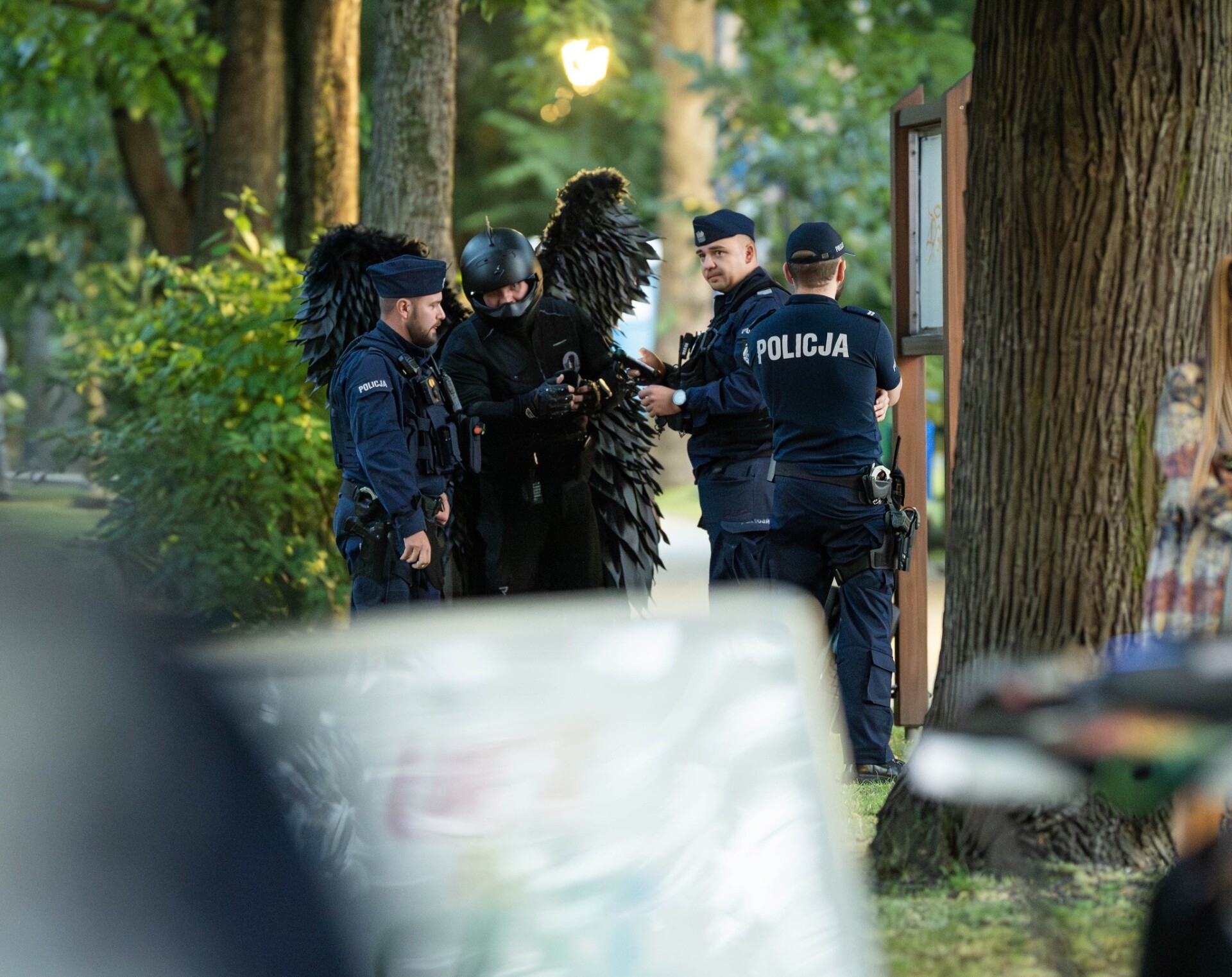 Czarny Anioł tym razem przesadził? Ochrona wezwała policję