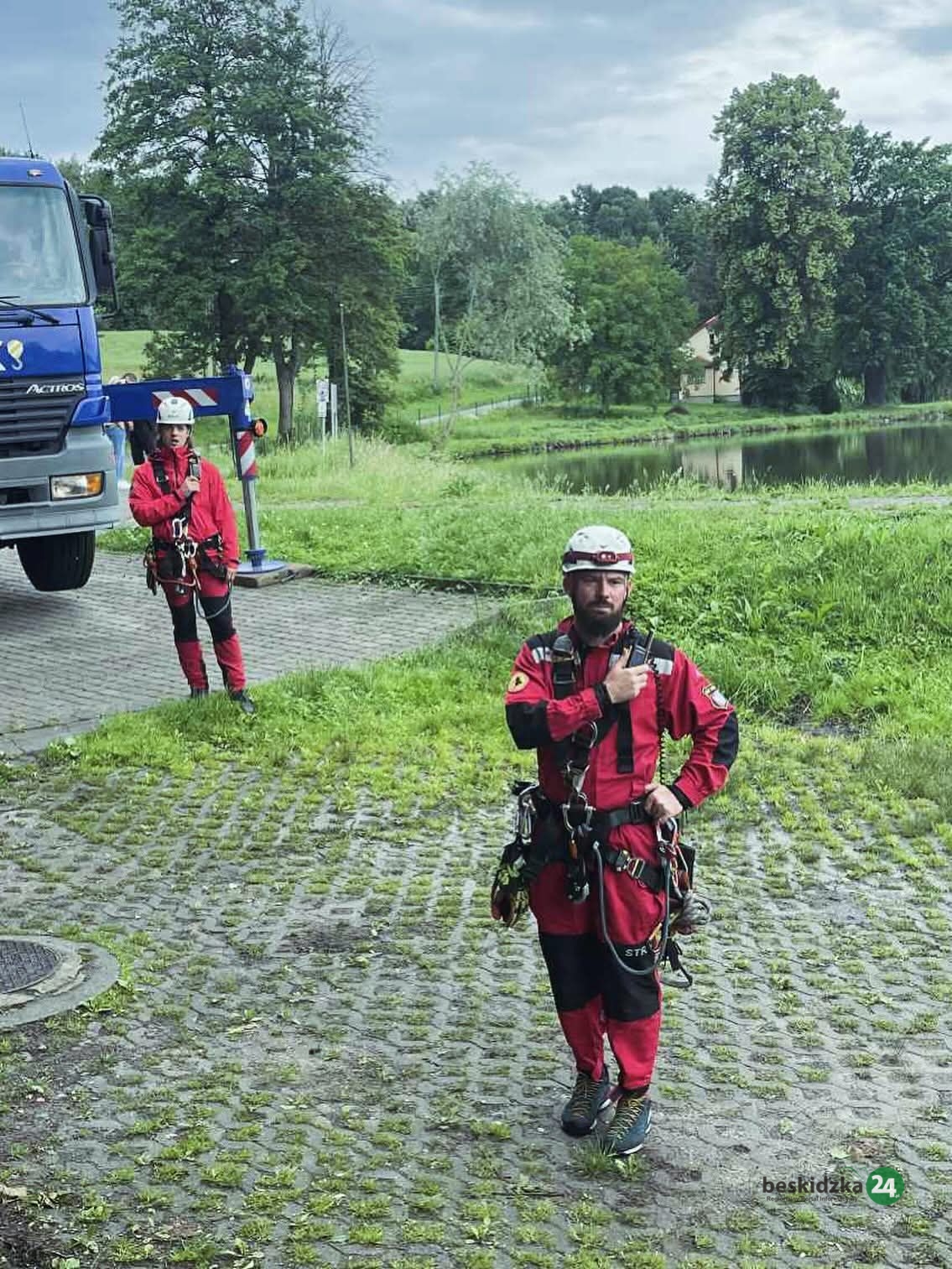 Druh Radosław Janicki z nagrodą. euforia w OSP Zebrzydowice