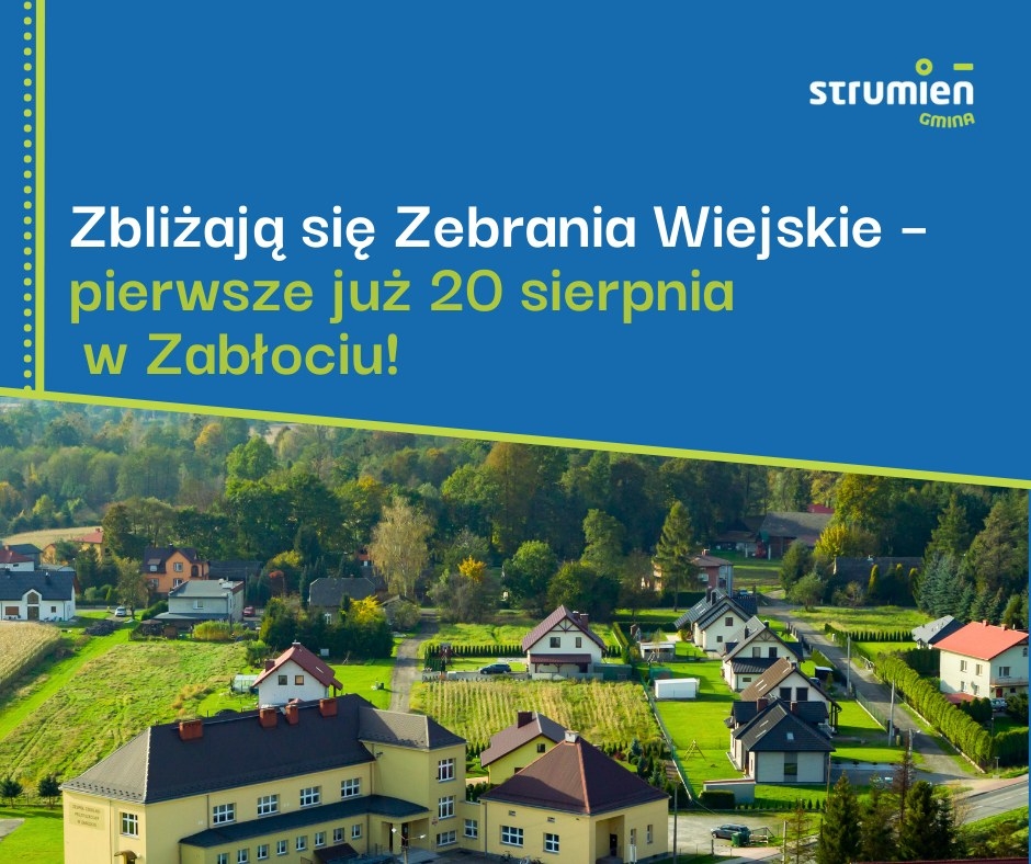 W gminie Strumień ruszają zebrania wiejskie