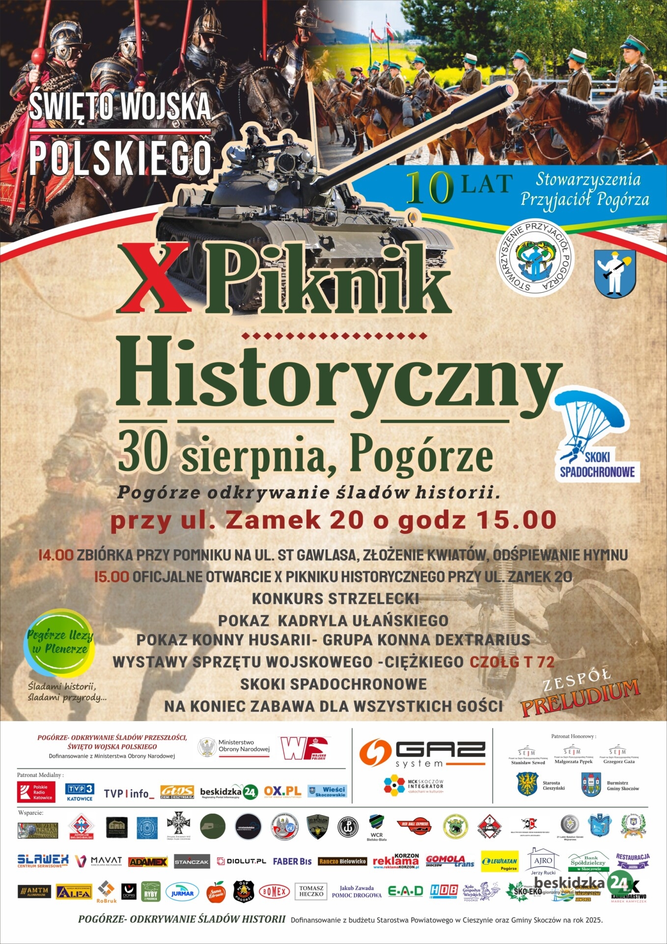 X edycja Pikniku Historycznego w Pogórzu zbliża się wielkimi krokami