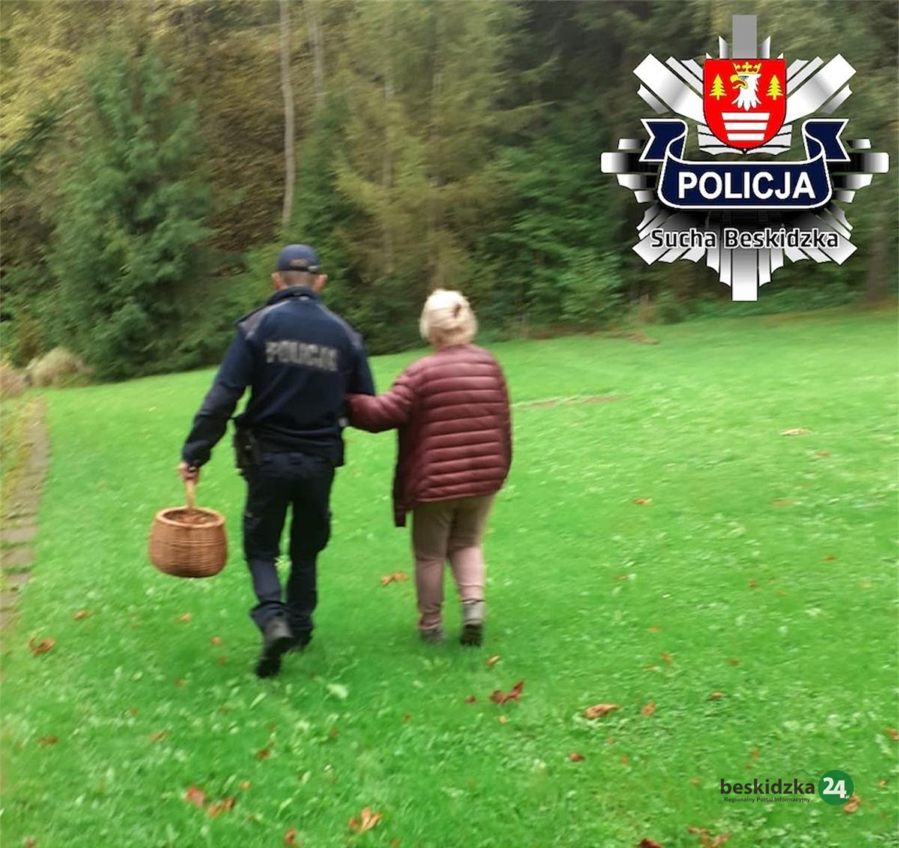Starsza kobieta zgubiła się na grzybach