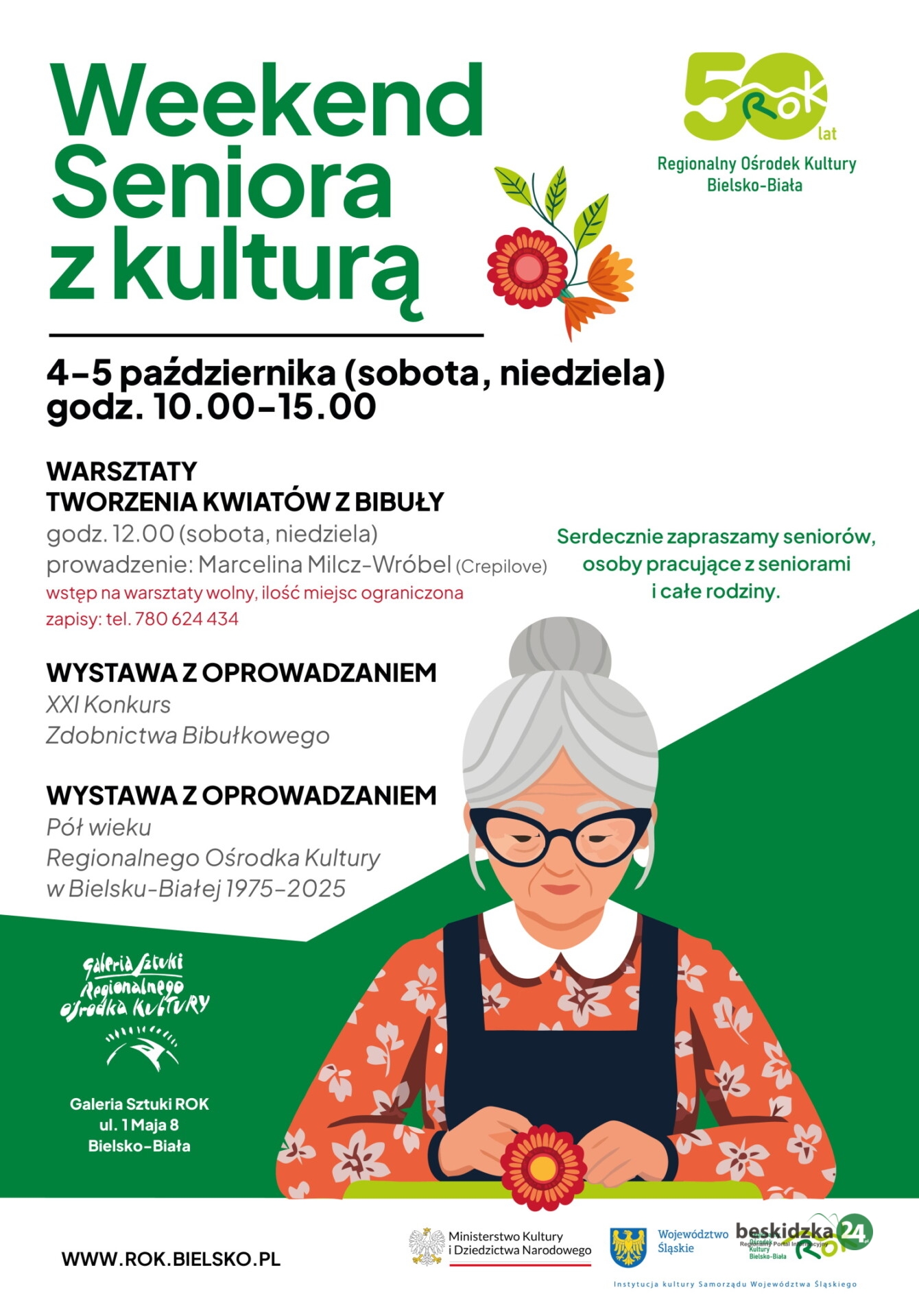 Oprowadzanie i bibułkowe warsztaty. ROK zaprasza seniorów