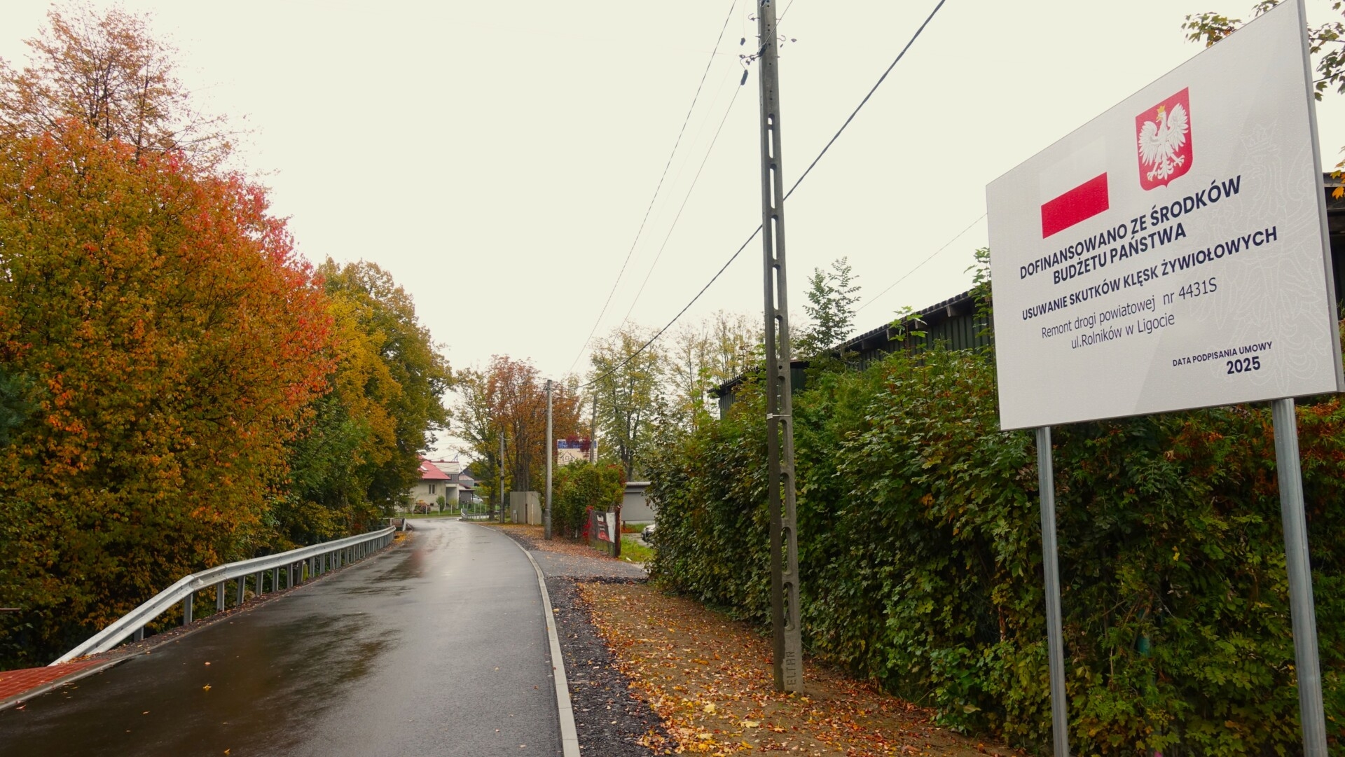 Naprawili drogę przed terminem. Zniszczyła ją powódź