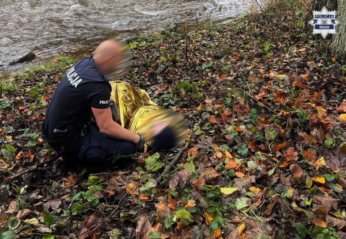 Posterunkowi z Wisły uratowali wyziębioną kobietę