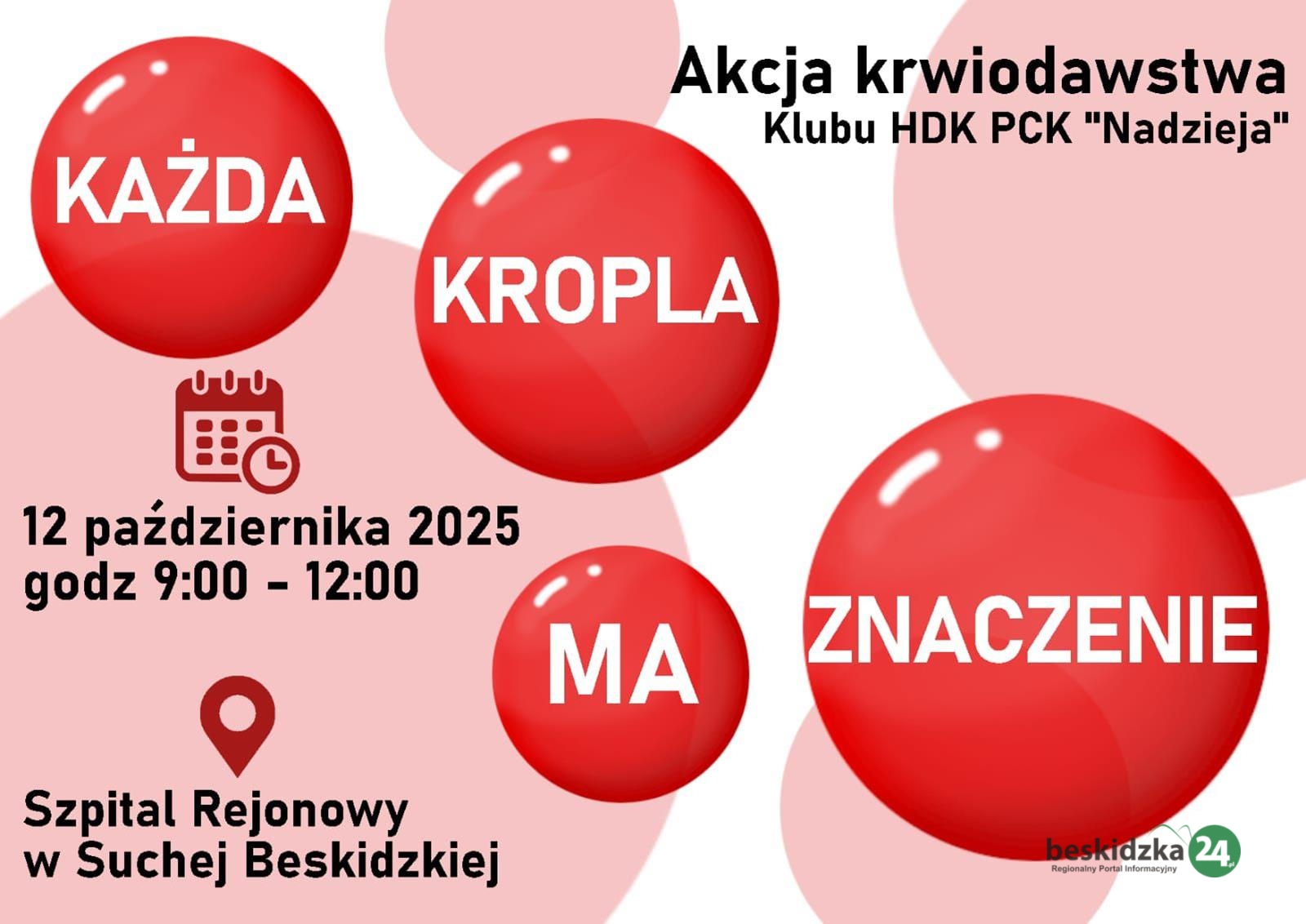 Akcja krwiodawców w Suchej Beskidzkiej