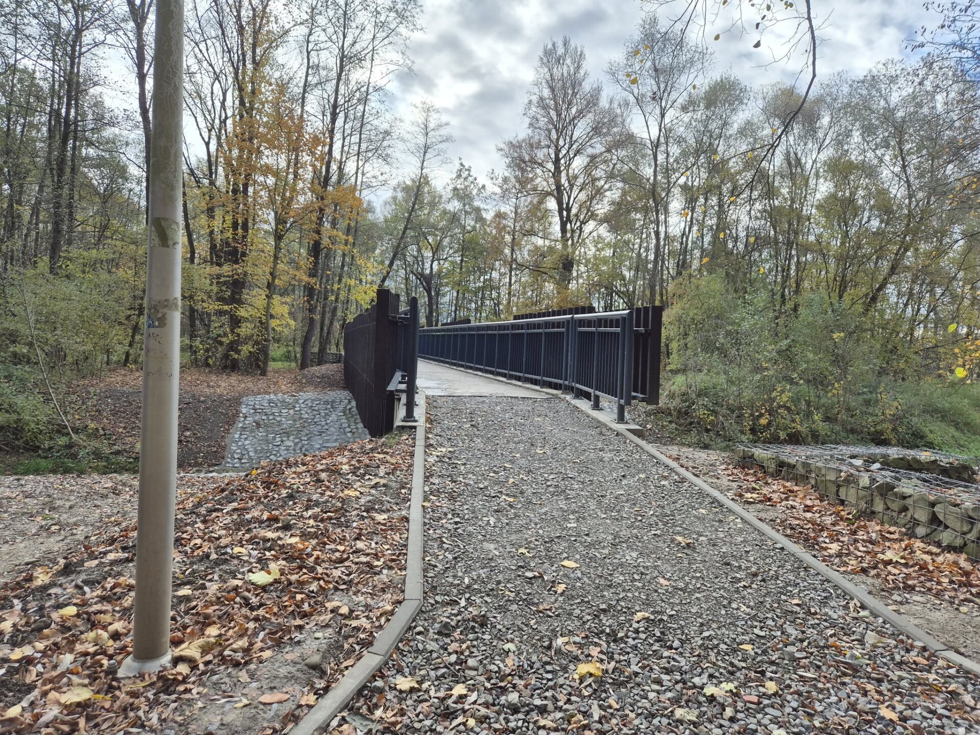 Skoczów. Kładka nad Bładnicą w parku na Górnym Borze ponownie otwarta dla mieszkańców