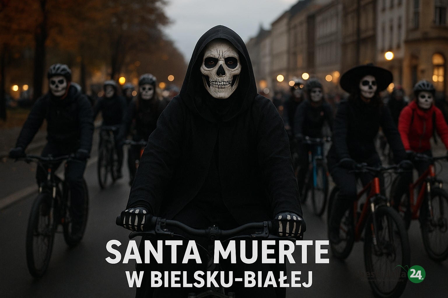 Santa Muerte znów na ulicach Bielska-Białej. Rowerzyści łączą zabawę z pomocą