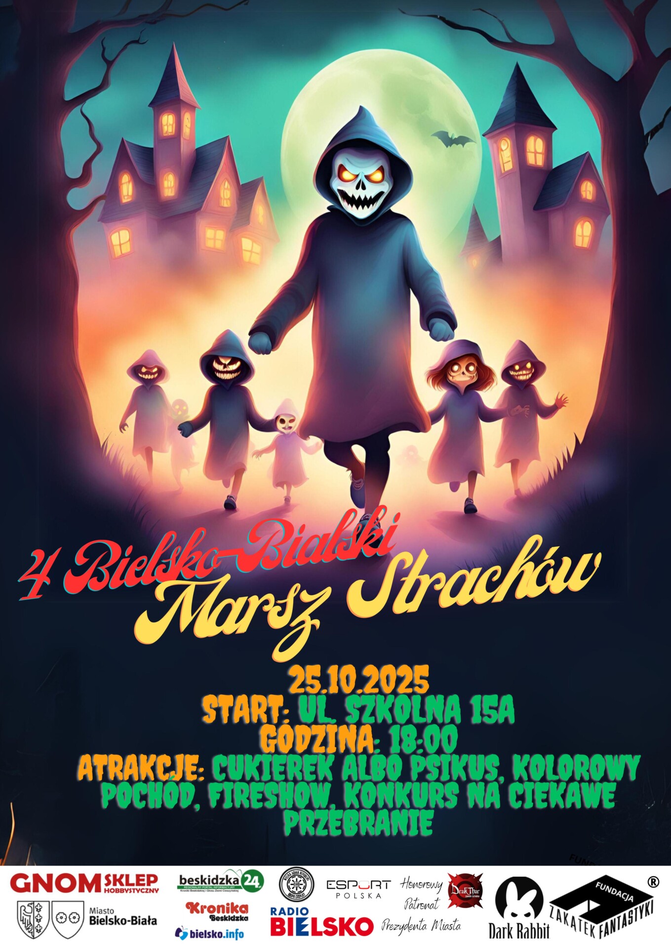 Marsz Strachów 2025 – barwny korowód wyobraźni przejdzie ulicami Bielska-Białej