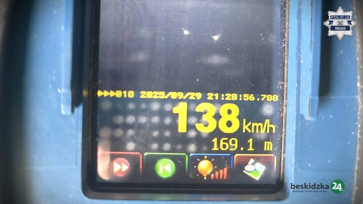 Ponad 100 km/h w zabudowanym. Niebezpieczne przekroczenia prędkości w powiecie cieszyńskim