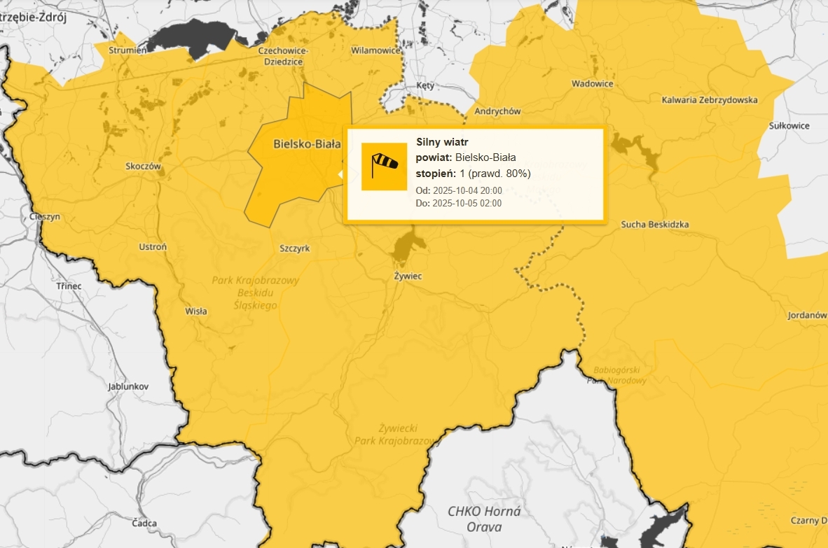 IMGW ostrzega. Nocą mocno powieje