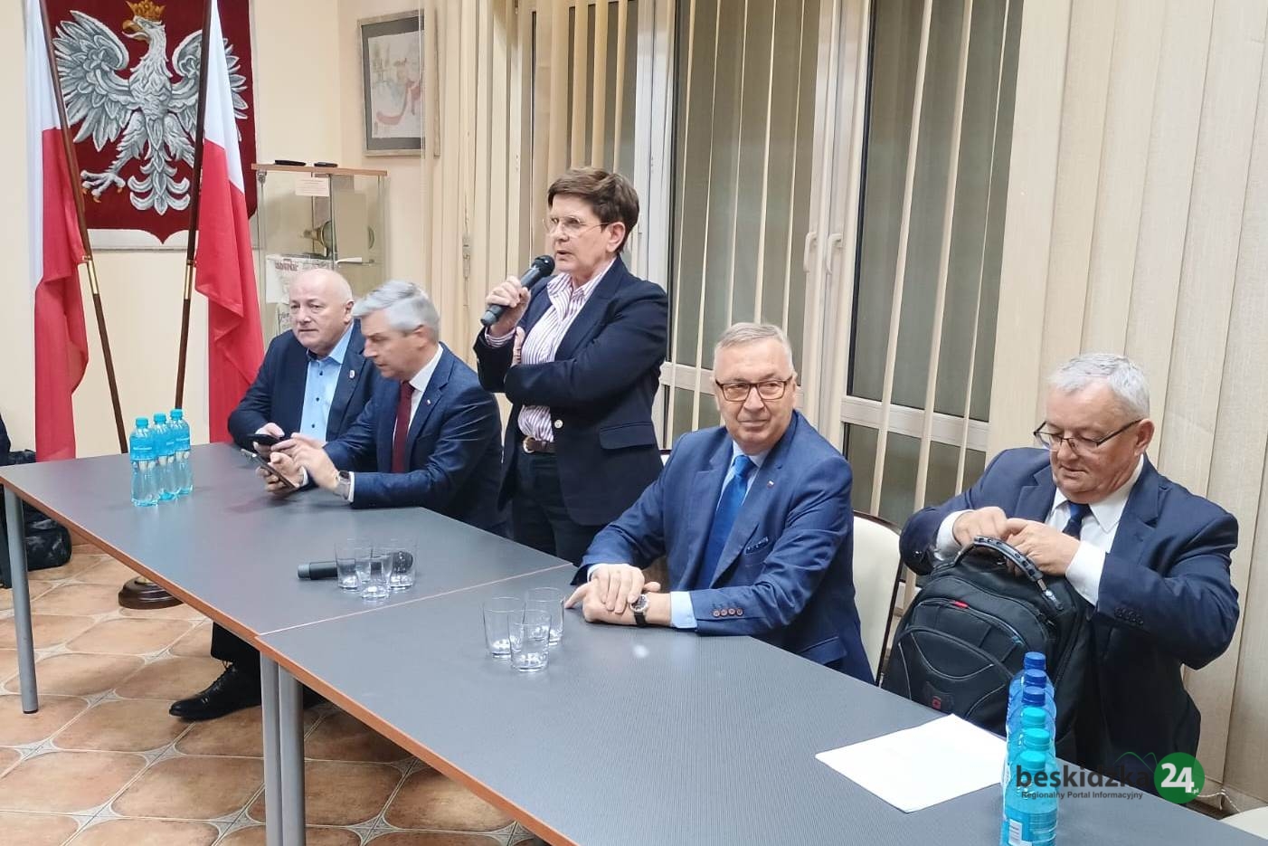 Beata Szydło w Bielsku-Białej. Była premier zażartowała z politycznych rywali