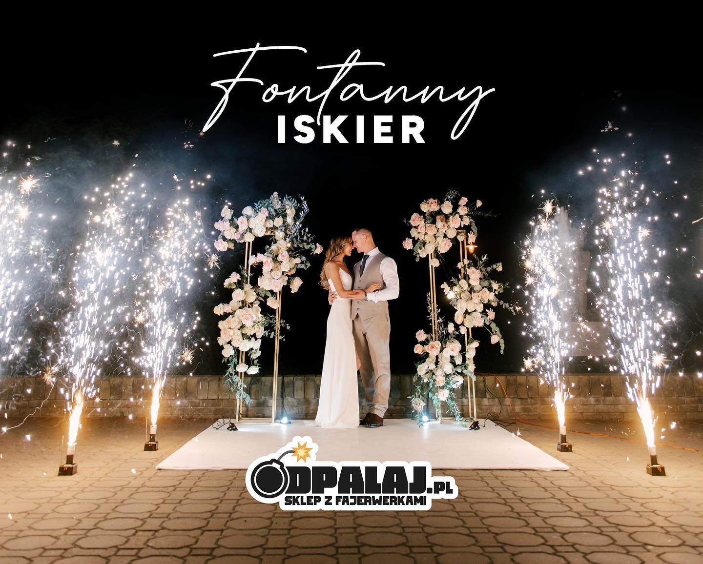 Fontanna iskier na pierwszy taniec