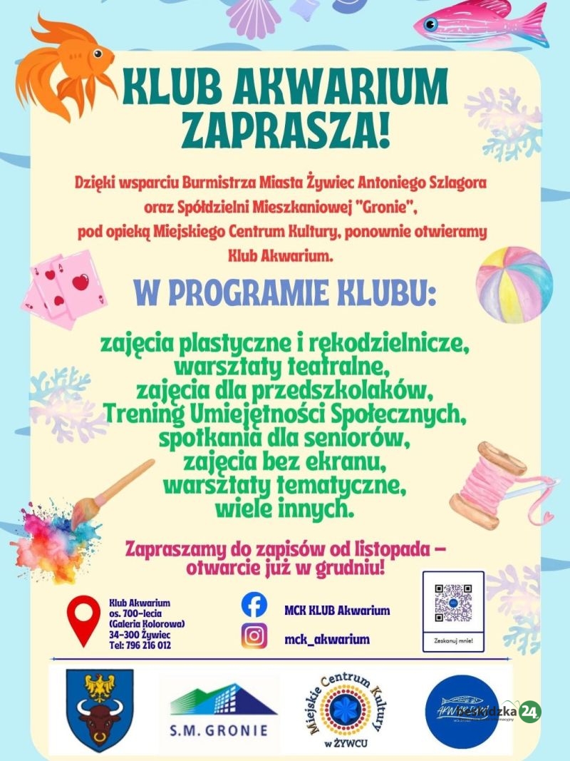 Powraca klub MCK Akwarium w Żywcu