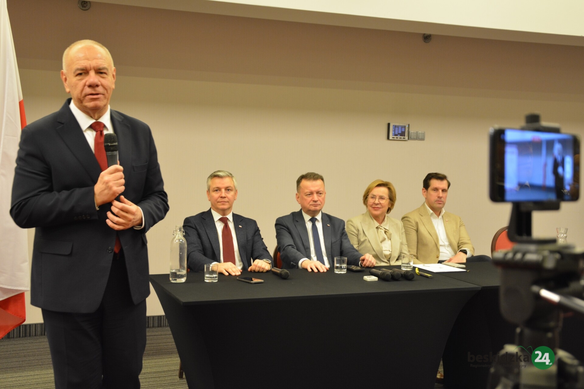 Czołówka polityków PiS w Bielsku-Białej. Nie szczędzili krytyki rządowi