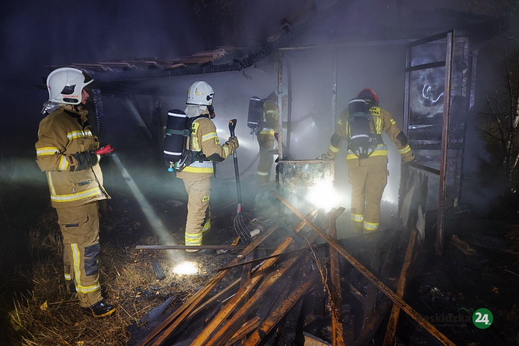 Pożar pustostanu. Utrudniony dojazd na miejsce akcji – foto