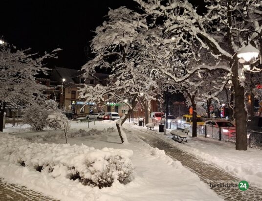 Powiat suski: Rynki miast w zimowej scenerii – WIDEO | ZDJĘCIA