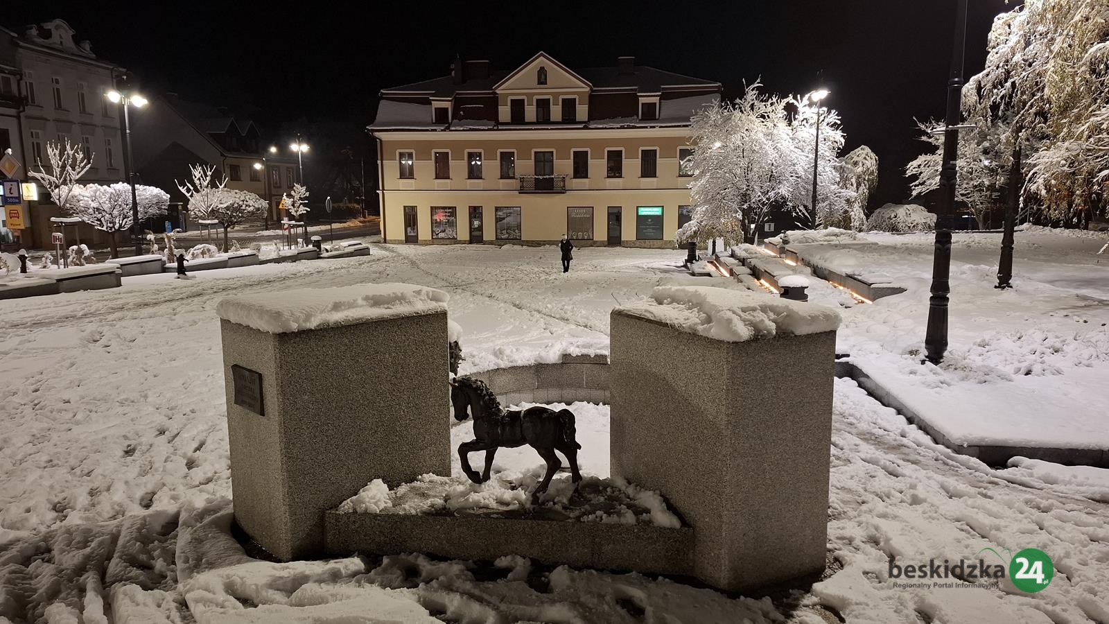 Powiat suski: Rynki miast w zimowej scenerii – WIDEO | ZDJĘCIA